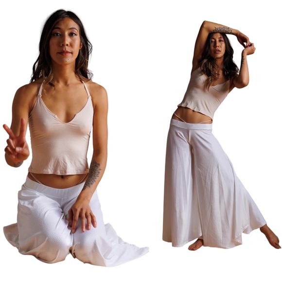 Kucoon Designs Low Waist Velvet Flare Pants - Picture 2 of 4